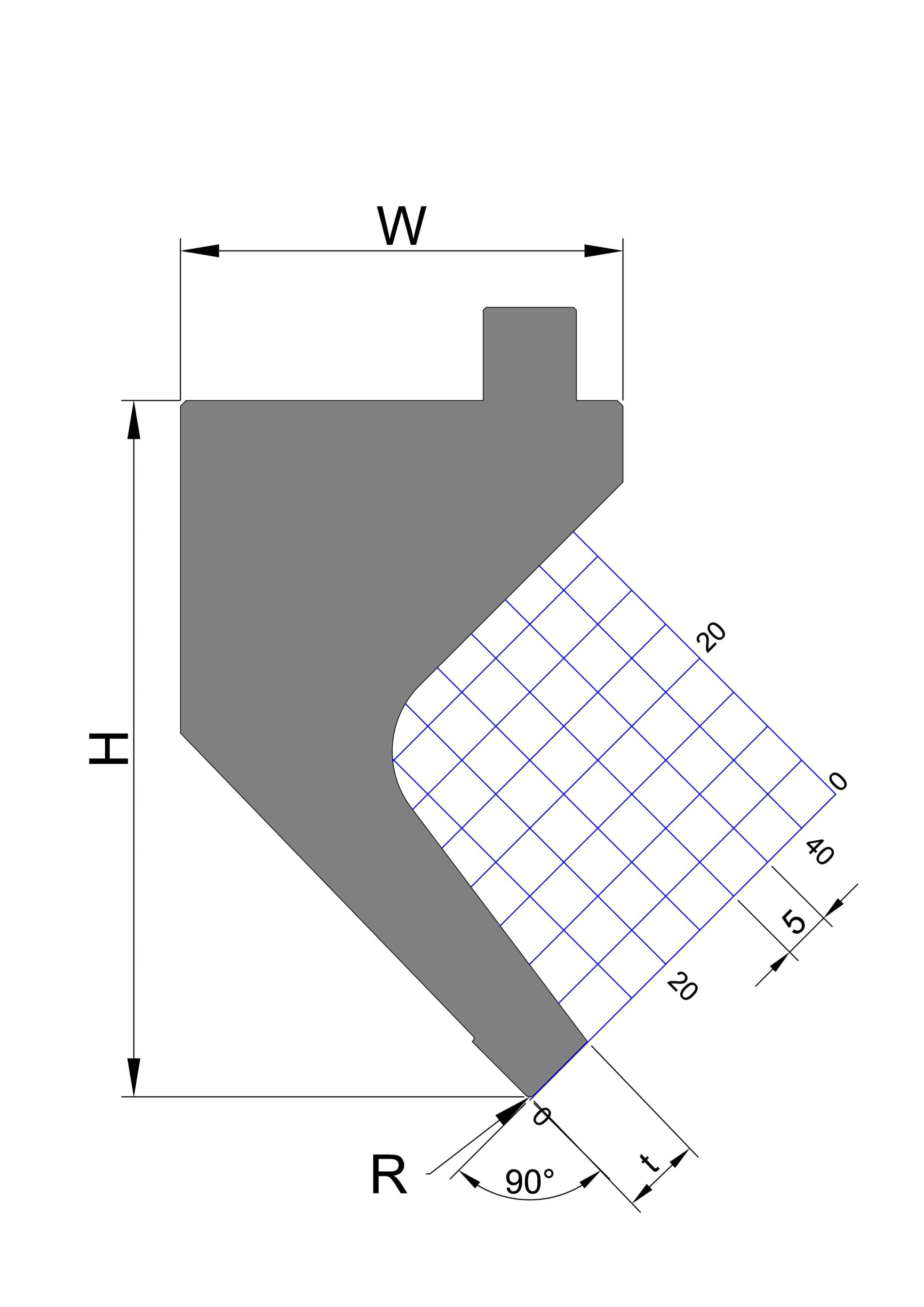 Gooseneck Punch - 90˚
